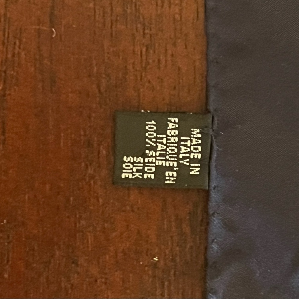 Elegant Italian "Brooks Brothers" Silk 100% Nautical Scarf shown as top. 34"x34" - Picture 5 of 7